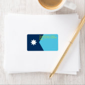 Custom Label with Flag of Minnesota, USA (Insitu)