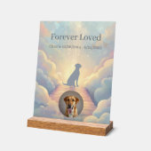 Custom Labrador Retriever Memorial Acrylic Sign Acryl Bord (Hoek)