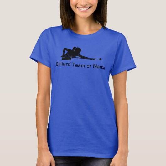 Custom Ladies Billiards Pool League Team Tshirts (Devant)