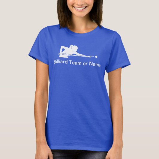 Custom Ladies Billiards Pool League Team Tshirts (Devant)
