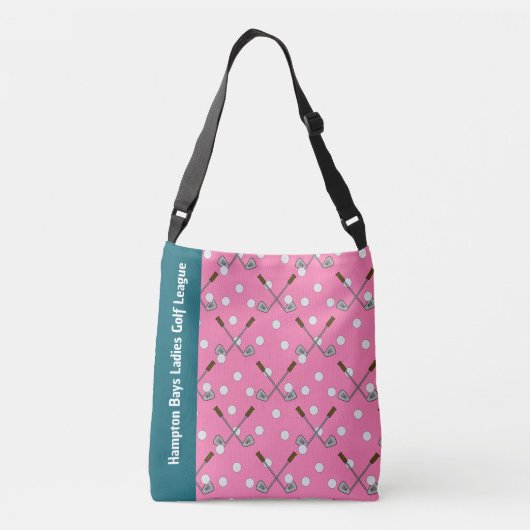 Custom Ladies League Golf Canvas tas (Achterkant)