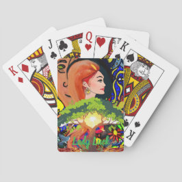Custom Lady Luck Couple's Game Night Pokerkaarten