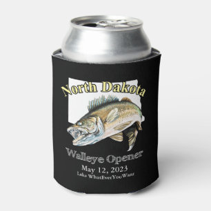 Custom Lake and Date North Dakota Walleye Open Blikjeskoeler