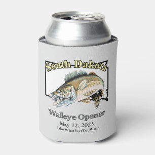 Custom Lake and Date South Dakota Walleye Open Blikjeskoeler