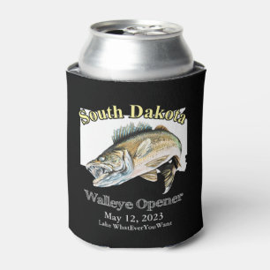 Custom Lake and Date South Dakota Walleye Open Blikjeskoeler
