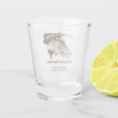 Custom Lake/Date Pennsylvania Walleye Opener Shot Glas (Achterkant)