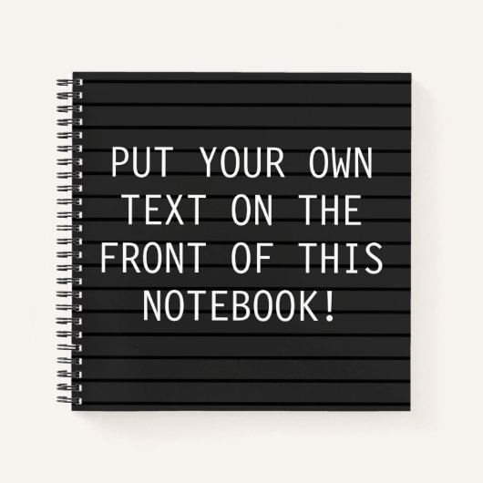 CUSTOM-laptop met LETTERBOARD School Notitieboek (Voorkant)