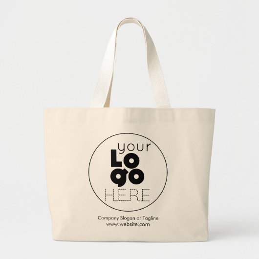 Custom Large Cotton Tote Bag with Logo No Minimum (Voorkant)