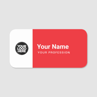 Custom Large Pin Name Tag or Magnetic with Logo