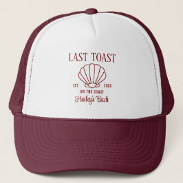 Custom Last Toast Beach Bachelorette Party Favorie Trucker Pet