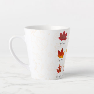 Custom Latte Mok, Autumn Leaves Mok voor haar