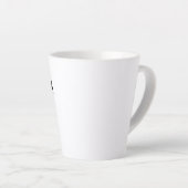Custom Latte Mug Blank Template - 12oz (Angle droit)