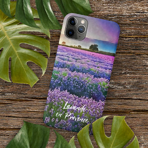 Custom Lavande Provence France Sunset Waterverf iPhone 11 Pro Max Hoesje