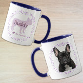 Custom lavender french bulldog mug Photo Mok