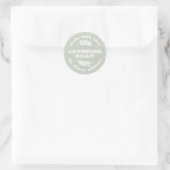 Custom Lavender Soap Pastel Green Ronde Sticker (Tas)