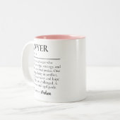 Custom lawyer definition gift mug for attorneys (Devant gauche)
