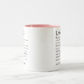 Custom lawyer definition gift mug for attorneys (Centre)
