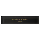 Custom Lawyer Desk Name Plate Elegant Office Sign Naambordje (Voorkant)