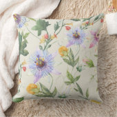 Custom Leafy Lila Floral | Je bent speciaal Kussen (Deken)