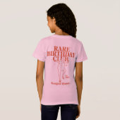 Custom Leap Year Frog Leaper Zeldzame Verjaardagsc T-shirt (Achterkant volledig)