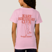Custom Leap Year Frog Leaper Zeldzame Verjaardagsc T-shirt (Achterkant)