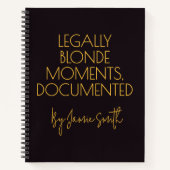 Custom Legally Blonde Journal Gift for Attorneys Notitieboek (Voorkant)