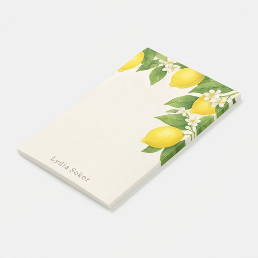 Custom Lemon Orchard 4" x 6" Post-it® Notes (Incliné)