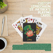 Custom Leprechaun St. Patrick's Speelkaarten