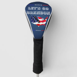 Custom LET'S GO BRANDON Trump 2024 Patriottische V Golfheadcover