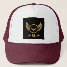 Custom Letter W Logo Monogram Gold Eagle Wings-Pet Trucker Pet