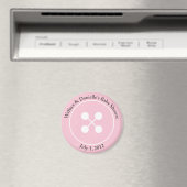 Custom Leuk als een Button Baby shower Magnet Favo Magneet (Insitu (Vaatwasser))