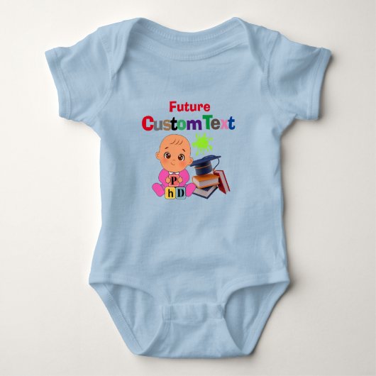 Custom Leuke Grappige Baby Toekomstige Beroep Body Romper (Voorkant)