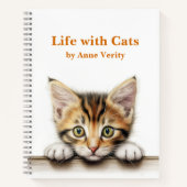 Custom Leuke Kitten Cat Lover's Journal Notitieboek (Voorkant)