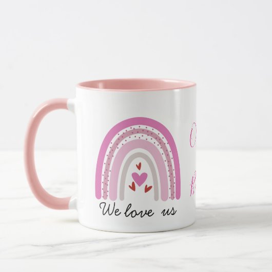 Custom LGBTQ Pride Rainbow Coffee Mug (Gauche)