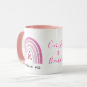 Custom LGBTQ Pride Rainbow Coffee Mug Mok (Voorkant links)