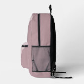 Custom Licht Pastel Stoffig Roos Mauve Blush Roze Bedrukte Rugzak (Rechts)