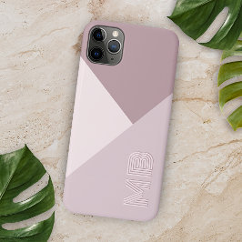 Custom Licht Pastel Stoffig Roos Mauve Blush Roze iPhone 11 Pro Max Hoesje
