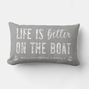 Custom Life is beter op de boot Bootleven Kussen