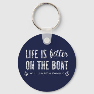 Custom Life is beter op de boot Bootleven Sleutelhanger