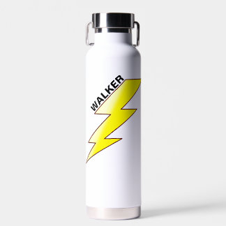 Custom Lightning Bolt for Boys - Personalized Name Waterfles