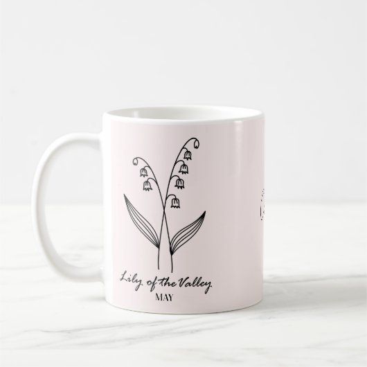Custom Lily van de Valley Custom Name Mok (Links)