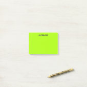 Custom Lime Green Post-it® Notes (Op bureau)