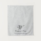 Custom Linen Business Table Runner Banner Script Wandkleed (Voorkant)