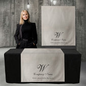 Custom Linen Business Table Runner Banner Script Wandkleed
