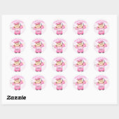 Custom Little Girl's Afstuderen Sticker (Vel)