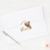 Custom Llama Vierkante Sticker (Envelop)