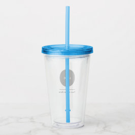 Custom Logo Acrylic Tumbler with Straw No Minimum Acryl Drinkbeker