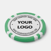 Custom Logo and Text Branded Poker Chips Example (Enkel)