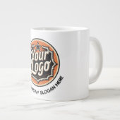 Custom Logo and Text Business Extra Grote Beker (Voorkant rechts)