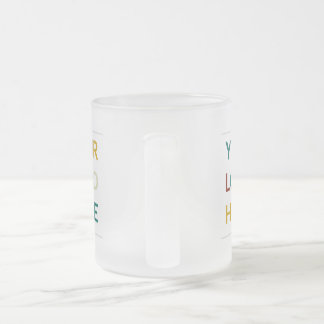 Custom Logo and Text Business Frosted Glass Coffee Matglas Koffiemok